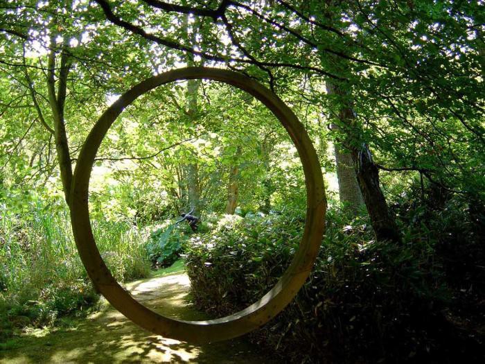 Rusty Metal Ring Sculpture
