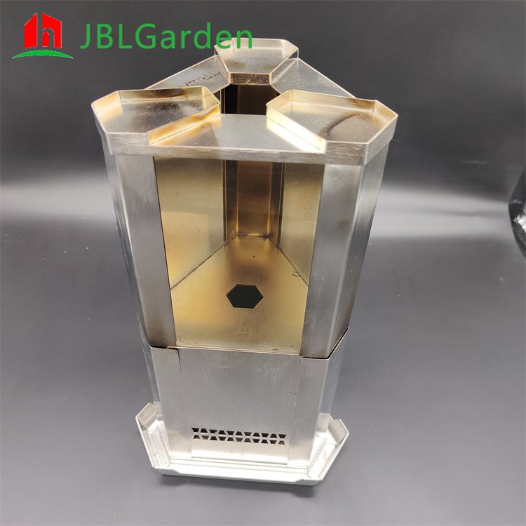 Steel pellet stove