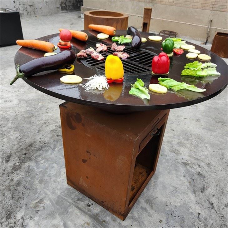Assembled Outdoor Steel BBQ Grill