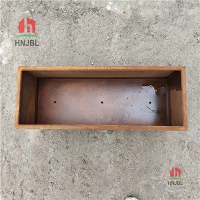 Dikdörtgen Saksı - Corten Steel
