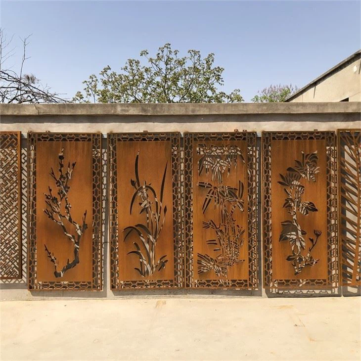 Laser Cut Garden Art Metal Rusty Privacy Screens