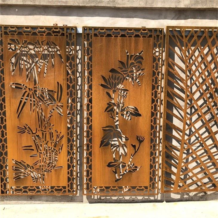 Laser Cut Garden Art Metal Rusty Privacy Screens