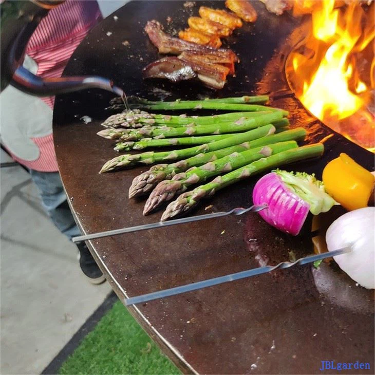 Corten Steel Fire Pit Barbecue Grill