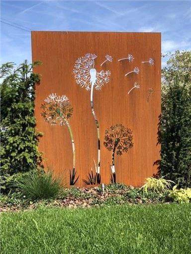 Corten Çelik Bahçe Çiti