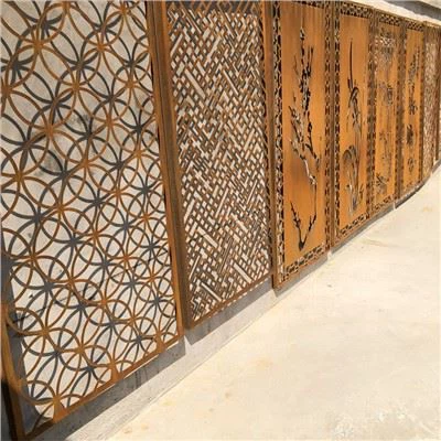 Corten Steel Gizlilik Eskrim Paneli