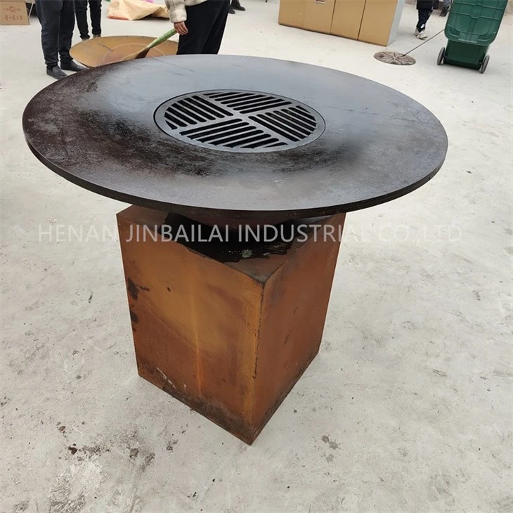 Bbq Grill With Wood Storage