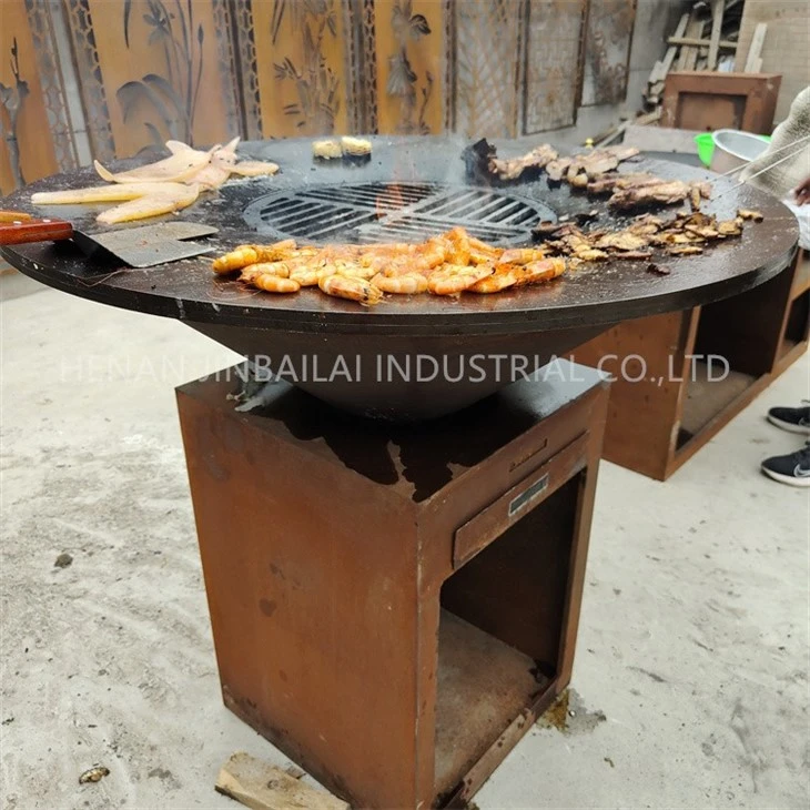 Bbq Grill With Wood Storage