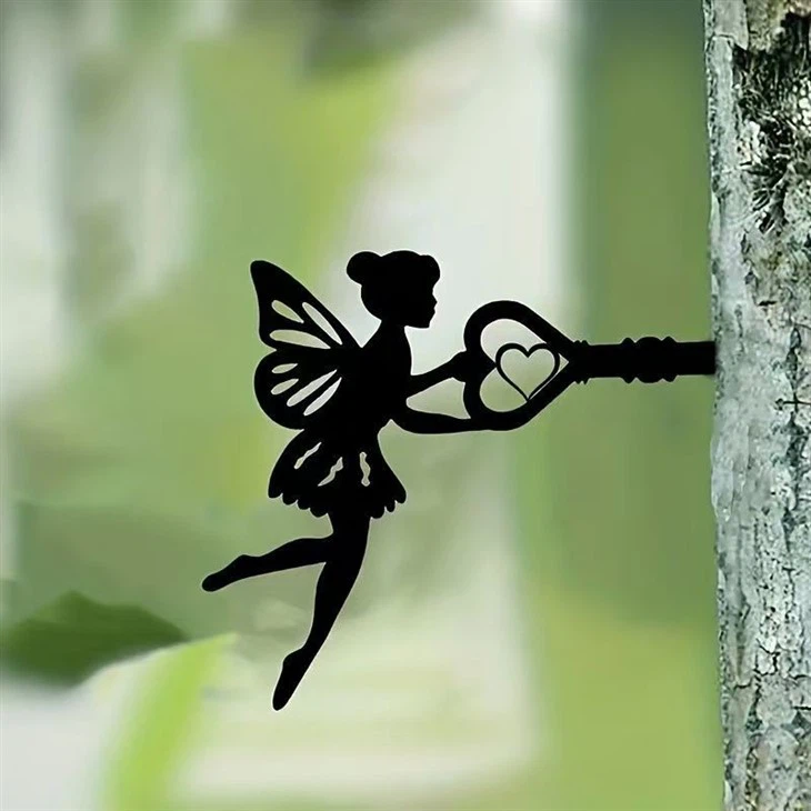 Black Fairy Outdoor Decor