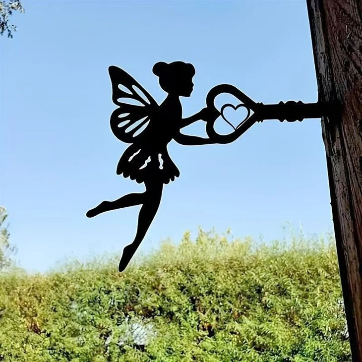 Black Fairy Outdoor Decor