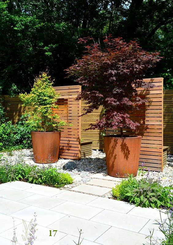 Özel Corten Çelik Saksılar