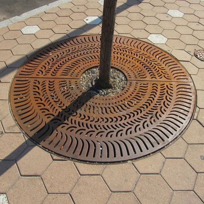 Decorative Corten Steel Tree Grate high quality
