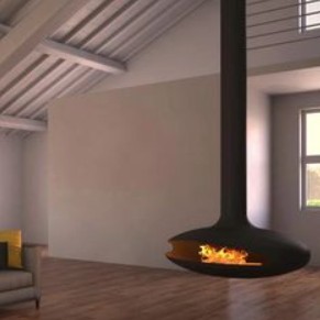 Hanging Wood Fireplace factory