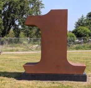 Large Rusty Metal Sculpture