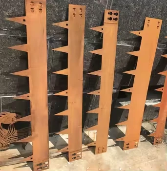 Paslı çelik bahçe kenar