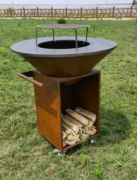 Barbekü Ateş Çukuru Izgara Soba