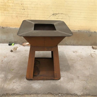 Corten Çelik Kömür Barbekü Sobası
