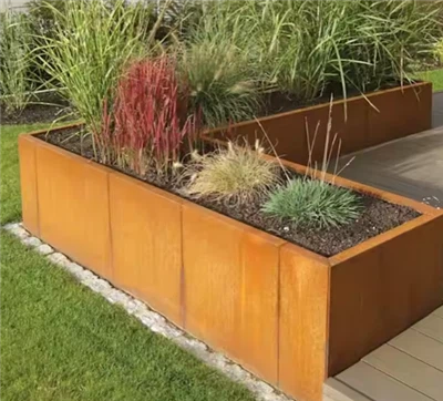 Corten Çelik Ağaç Saksıları