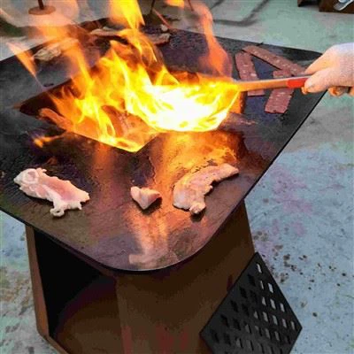 Korozyona-dayanıklı Corten Çelik Barbekü Izgarası