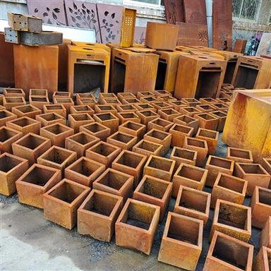 Metal Açık Ağaç Saksıları Saksı